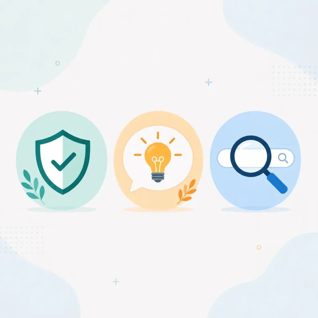 "Three reasons a domain name matters: trust, brand recall, and SEO"