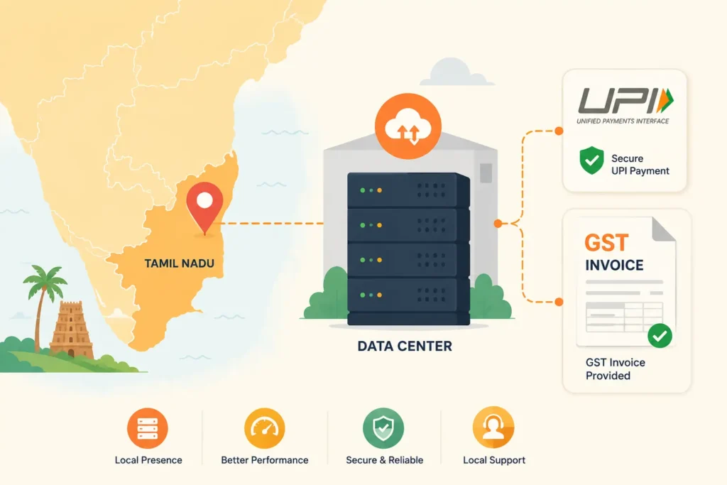 "Tamil Nadu users hosting tips - server location and GST invoice"