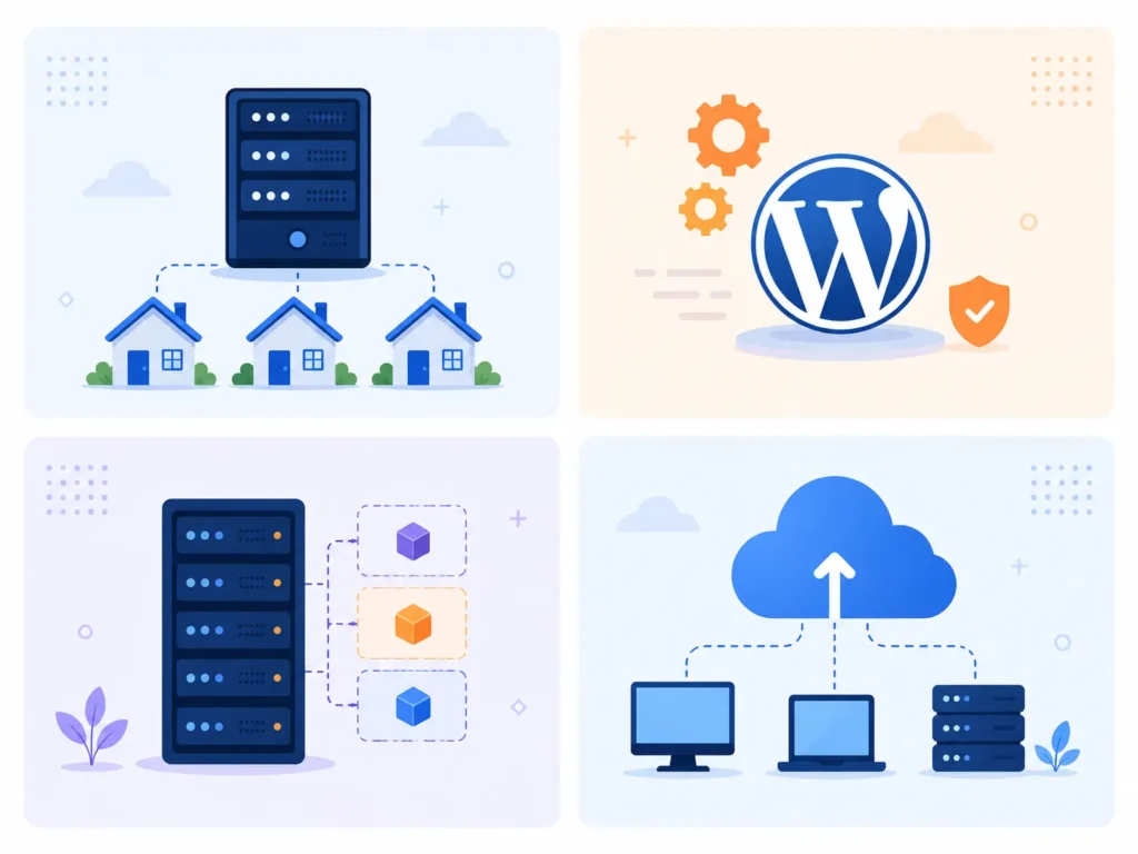 wordpress-hosting-types-comparison-infographic